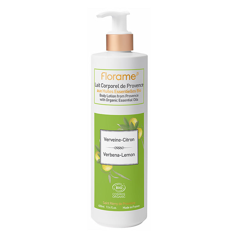 Lait Corporel de Provence Verveine-Citron certifié bio de 400 ml de la marque Florame.