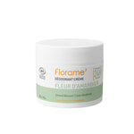 Déodorant crème certifié bio parfun Fleur d'Amandier dans un pot de 50 g de la marque Florame.