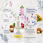 Fluide lissant Lia bio Douces Angevines avec flacon, mode d'emploi et ingrédients naturels