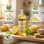 Gel douche Verveine Citron Coslys bio avec ingrédients naturels et label certifié