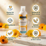 Gel intime apaisant Coslys bio avec fleurs de calendula, 98% naturel, pH équilibré