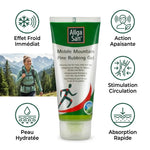 Gel relaxant Allga San avec ses 5 bénéfices : effet froid, apaisement, circulation, absorption rapide, hydratation