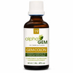 Flacon GEM-COLON 50ml Alphagem confort intestinal bio sur fond blanc