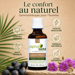 GEM-PREST Alphagem - Gemmo-complexe confort masculin avec bénéfices: confort urinaire, nuits paisibles, vitalité