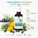GEM-DEPUR Alphagem gemmo-complexe dépuratif bio avec dosage 15 gouttes matin et soir