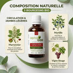 Gemmo-complexe GEM-VEN Alphagem jambes lourdes bio avec marronnier, myrtille et vigne rouge