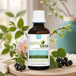 Flacon GEM-RESPI Alphagem avec branches et feuilles vertes pour les voies respiratoires