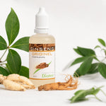 Ginseng Originel en compte-gouttes Dioter 50ml avec racines de ginseng frais et feuilles botaniques