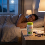 Complément sommeil bio vegan Graine Sauvage en gélules sur table de nuit