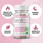 Gyneline Ménopause bio gélules avec bénéfices : bouffées chaleur, sommeil, digestion, sérénité