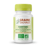 Haritaki bio vegan gélules Graine Sauvage bouteille bouchon vert fond blanc