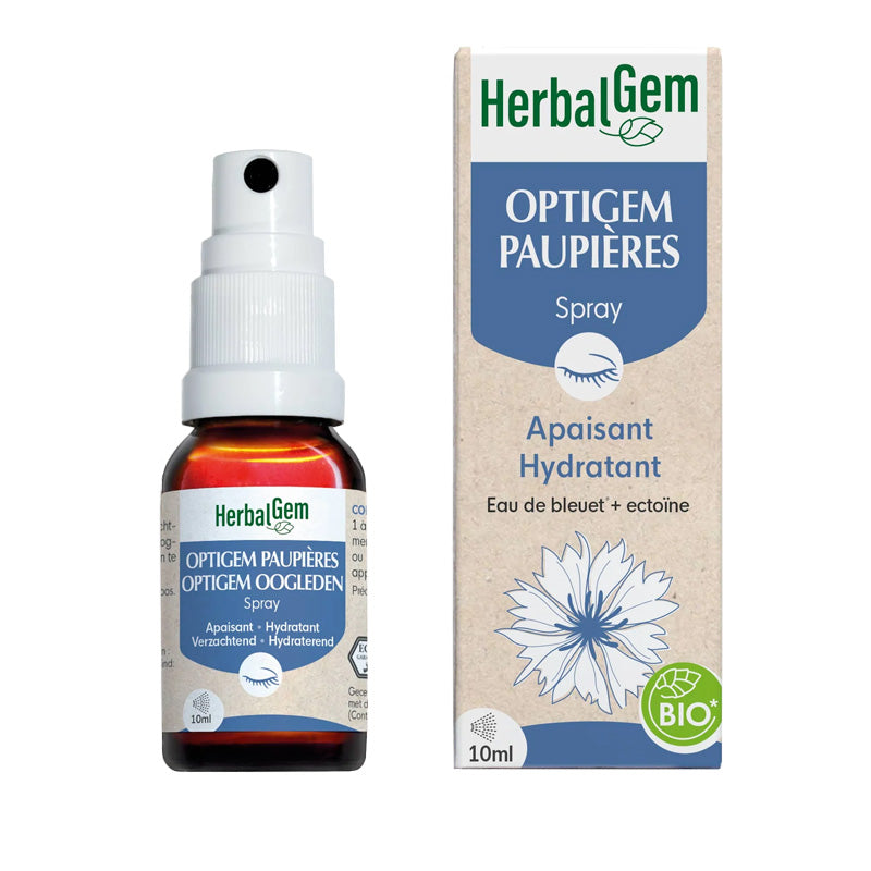 OptiGem paupières spray Bio de 10 ml de HerbalGem