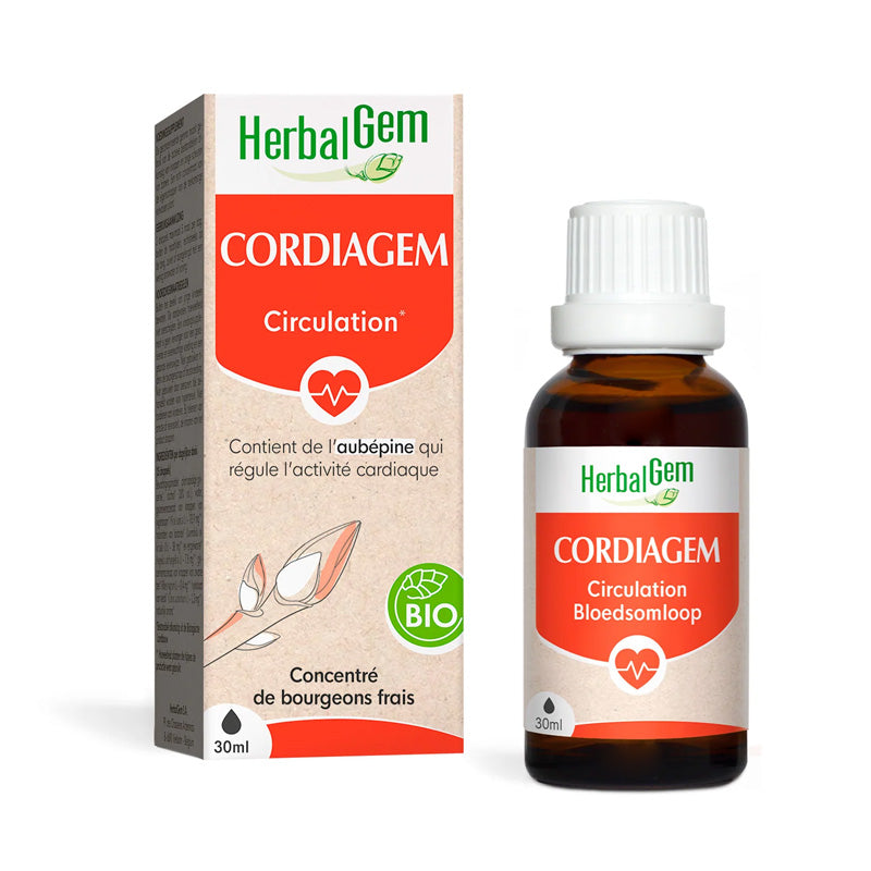 Flacon Cordiagem bio vegan HerbalGem 30ml - complexe de gemmothérapie