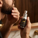 Huile à barbe bio Florame application homme barbe soignée