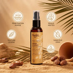 Huile de Dattier du Désert Najel bio avec bénéfices : absorption rapide, texture légère, peaux mixtes