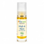 Huile de Neem bio Ayurvana 30ml en flacon verre avec pompe blanche, certification BIO

