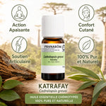 Huile essentielle Katrafay Pranarom 10ml bio avec bénéfices : action apaisante et soutien articulaire