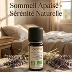 Huile essentielle lavande fine bio 10ml Florame avec lavande séchée et ambiance spa apaisante