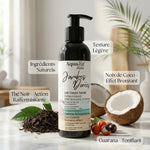 Jambes Dorées Aquatéal - Lait corps teinté avec ingrédients naturels thé noir, noix de coco, guarana