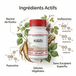Kudzu vegan en gélules Tradition du Soleil Levant avec ingrédients actifs isoflavones et puerarine