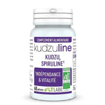 Flacon Kudzuline Bio en gélules avec label Kudzu Spiruline certifié vegan AB