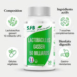 SFB L-Gasseri 50 milliards gélules probiotiques avec composition et bienfaits digestifs