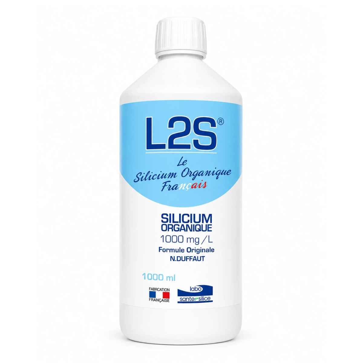 flacon de 1 litre de L2S® Silicium Organique Liquide 1000 mg/L