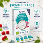LACTALINE® sachets de ferments pour fromage blanc bio Yalacta avec certification et ingrédients naturels
