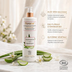 Lait corporel Florame bio hypoallergénique avec ingrédients naturels: aloe vera et fleur d'oranger