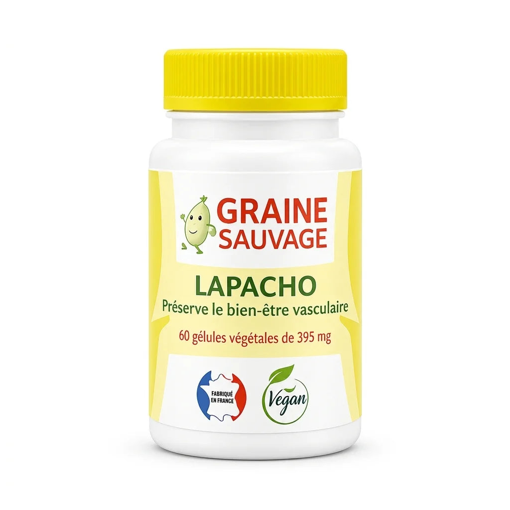 Graine Sauvage Lapacho vegan en gélules, complément alimentaire naturel en flacon