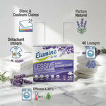 Lessive Poudre Lavandin Etamine du Lys avec ses bénéfices : blanc, détachant, 30°C, parfum naturel
