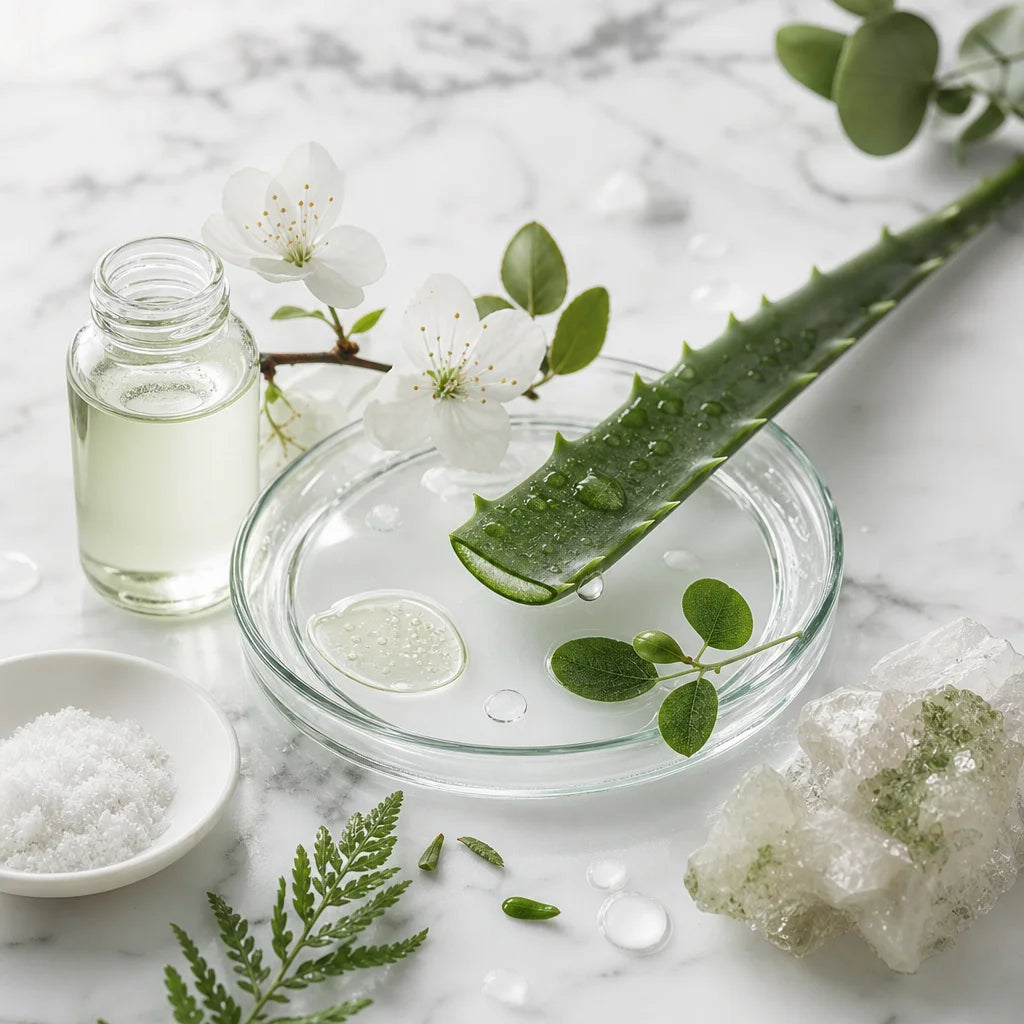 Lotion tonique visage bio Florame avec ingrédients botaniques naturels et minéraux