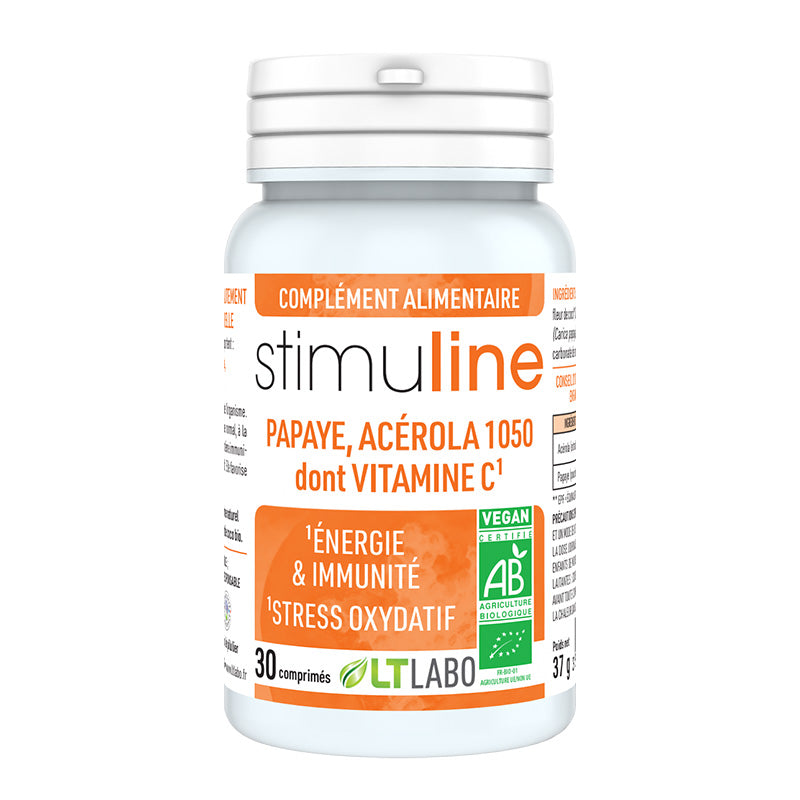 Boite de 30 gélules de Stimuline bio de la marque LT Labo