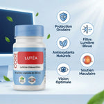 Lutéa en gélules - Supplément lutéine-zéaxanthine avec 5 bénéfices pour la vision oculaire