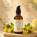 Macérat huileux de Millepertuis Florame bio avec ses 4 bénéfices : apaisant, réparateur, nourrissant et relaxant