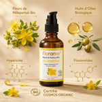 Macérat huileux millepertuis bio Florame avec fleurs et huile olive certifiée