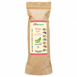 Sachet de poudre de Moringa AYur-vana sur fond blanc, superfood bio en poudre