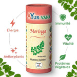 Moringa vegan AYur-vana gélules - Énergie, immunité, protéines et antioxydants naturels
