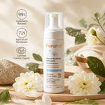 Mousse Micellaire Nettoyante Florame bio avec ingrédients naturels et certification Cosmos Organic