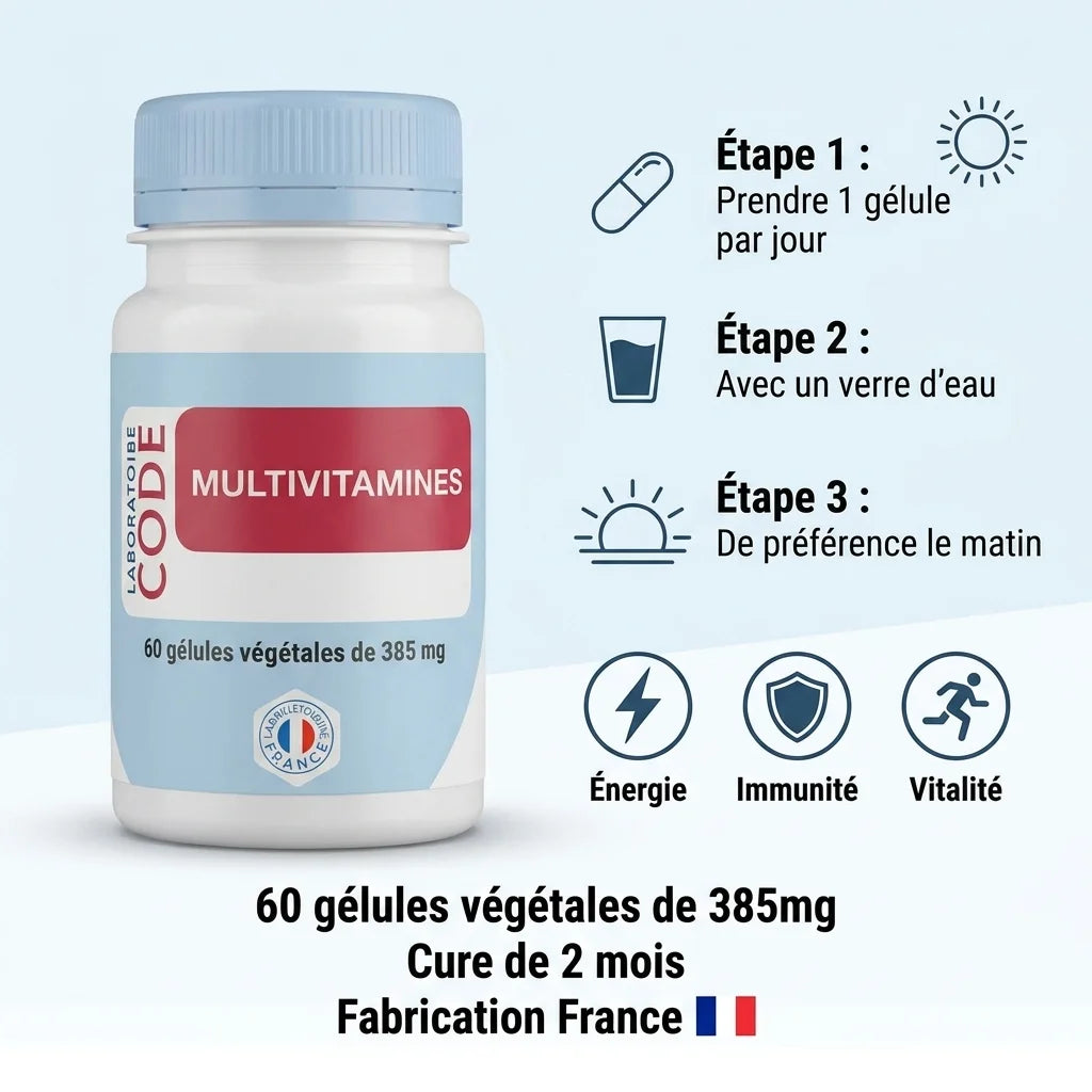 Multi vitamines Laboratoire Code en gélules avec instructions de dosage et bénéfices santé
