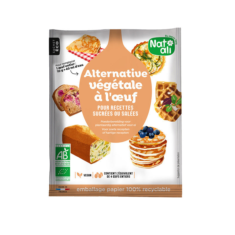 Alternative végétale à l'œuf bio et vegan - Nat Ali