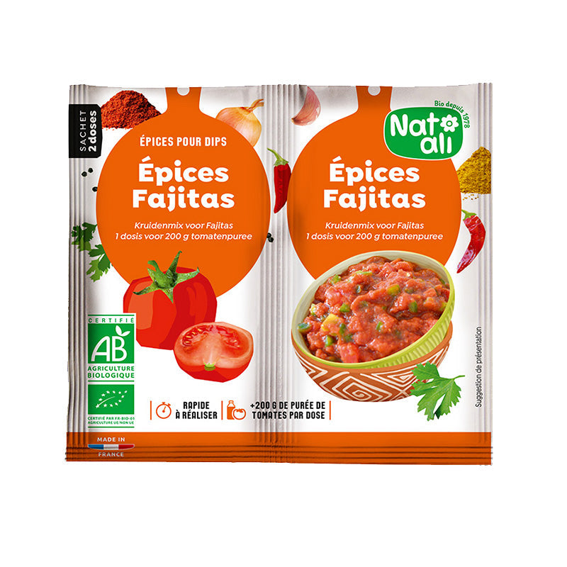 Épices Fajitas bio en sachets – Nat Ali