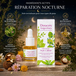 Nuit Câline Fluide bio - Sérum réparation nocturne avec ingrédients naturels certifiés
