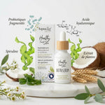 Nutriserum Aquatéal avec probiotiques, spiruline et acide hyaluronique - composition d'ingrédients