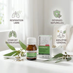 Oleobiotic Pranarom capsules santé respiratoire avec bénéfices respiration libre et défenses naturelles