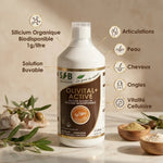 Olivital+ Active Silicium Organique Buvable 1L avec ingrédients pour articulations, peau et cheveux