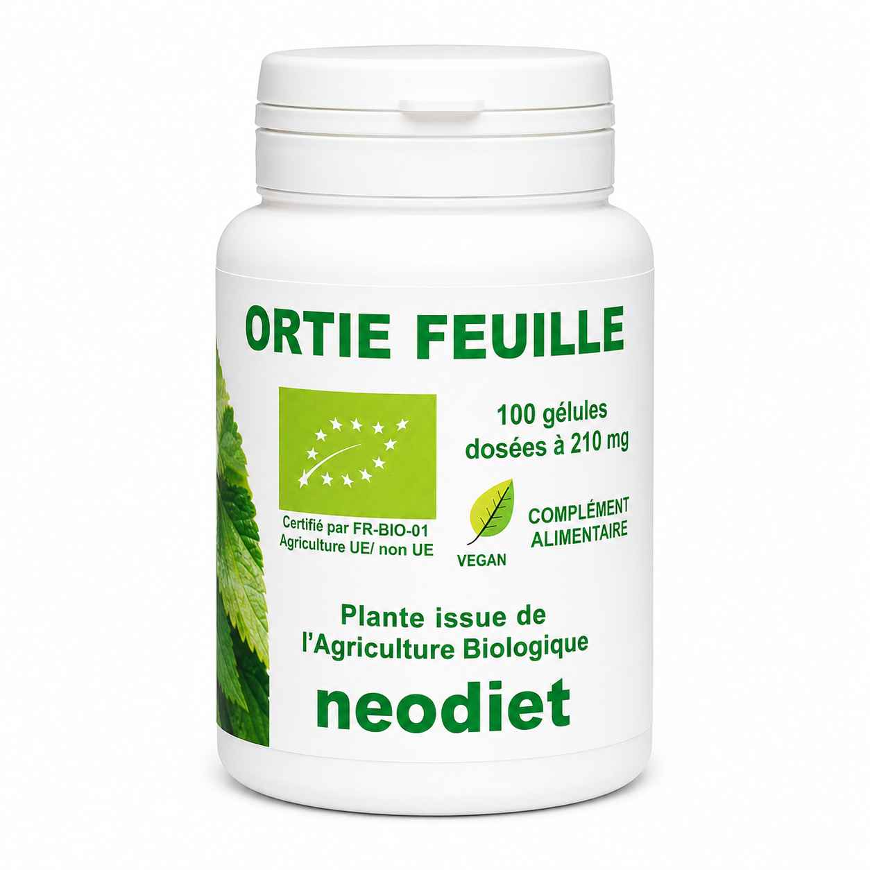 Ortie piquante 210 mg Bio - 100 gélules - Neodiet