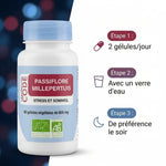 Passiflore Millepertuis bio en gélules avec guide dosage: 2 gélules par jour le soir