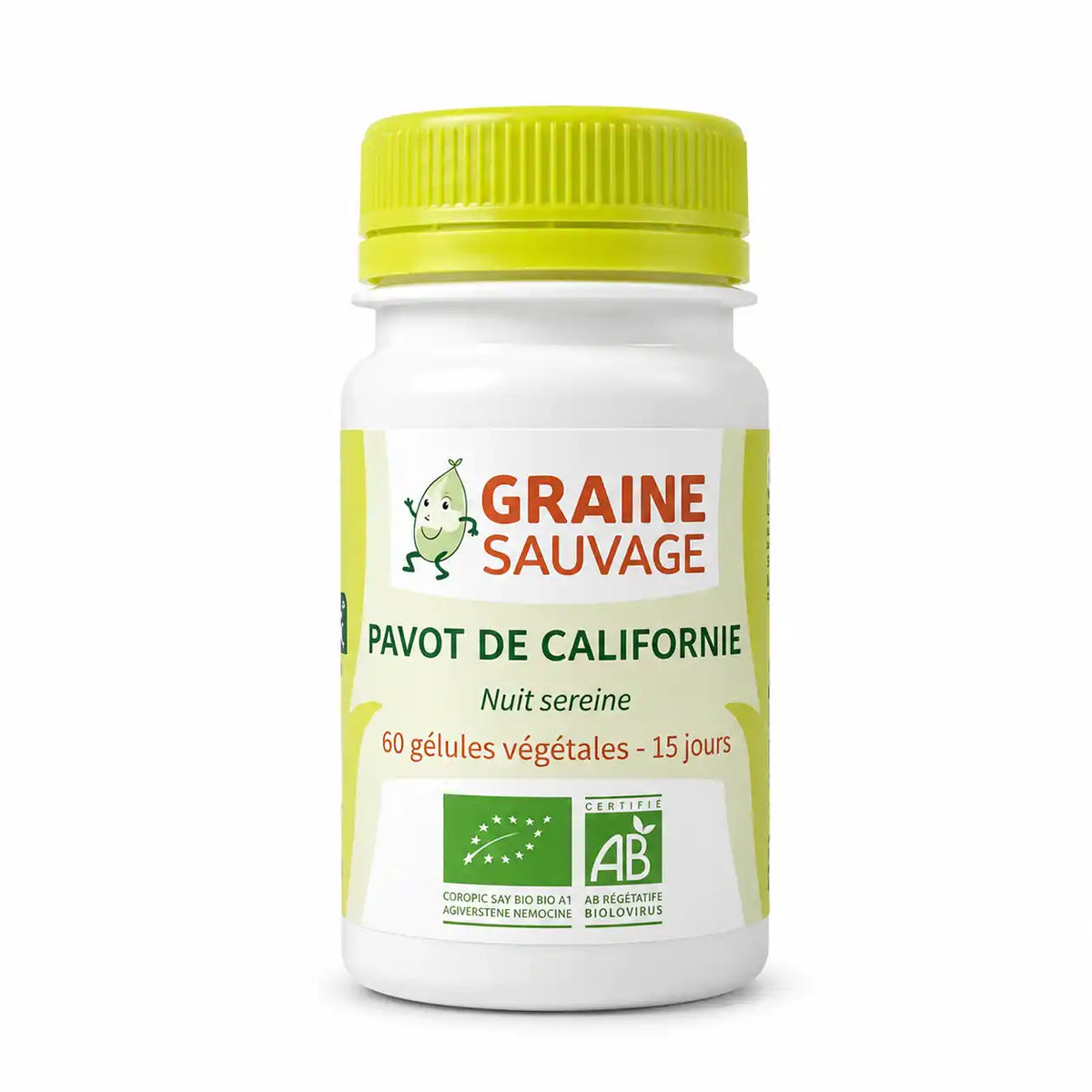 Pavot de Californie Bio en gélules Graine Sauvage - Supplément vegan naturel