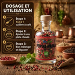 Peppers Masala bio Ayurvana - Mélange 3 poivres avec dosage et utilisation